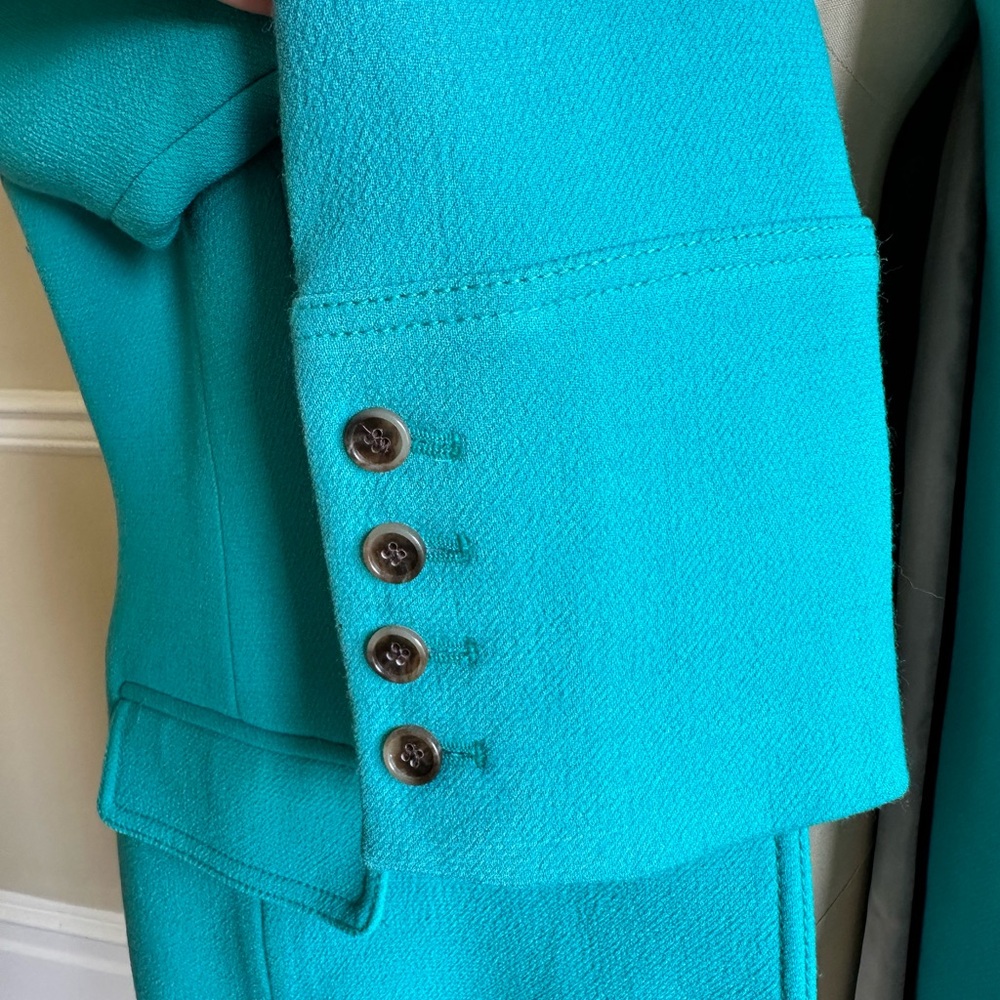 J. Crew Vibrant Blue Trench Coat - Picture 7 of 8